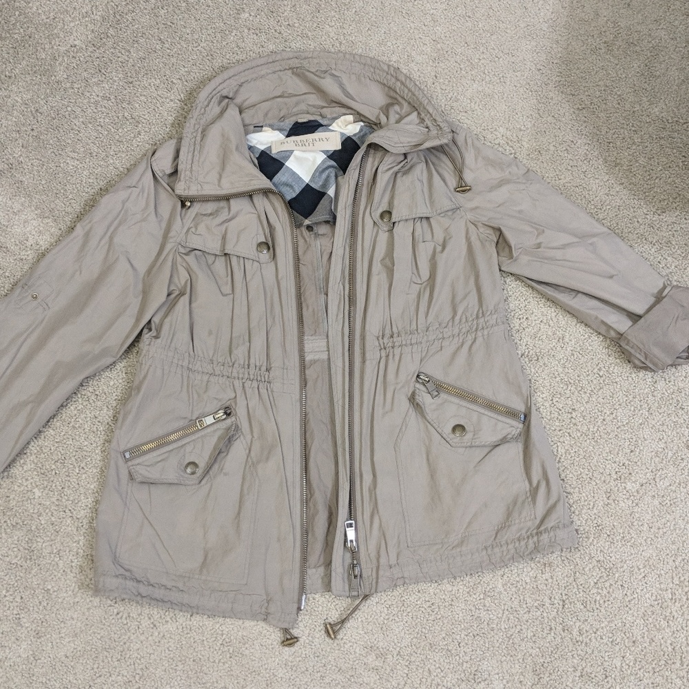 Burberry brit rain jacket